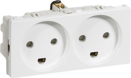 Fuga Stikkontakt 2M Vandret Hv ⎮ 5703302116343 ⎮ 1017043392 ⎮ 1017043392 ⎮ AAK501D6012