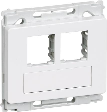 Udtag Opus66 Lige 2Xrj45 Hvid ⎮ 1088011010 ⎮ 1088011010 ⎮ 1088011010 ⎮ AAK588N6012