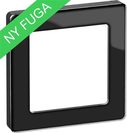 Fuga Pure Ramme Glas 1M Sort - Billigelogvvs.dk -