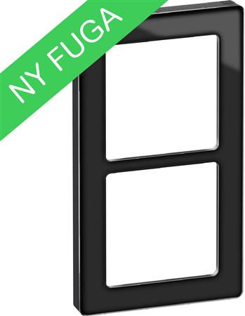 Fuga Pure Ramme Glas 2M Sort - Billigelogvvs.dk -