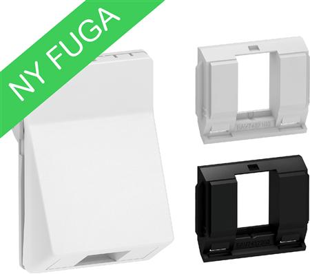 Udtag Fuga 1X Keystone 1,5M Vinkel Hvid - Billigelogvvs.dk -