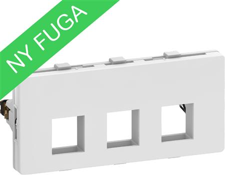 Udtag Fuga 3X Keystone (S), 2M Hvid - Billigelogvvs.dk -