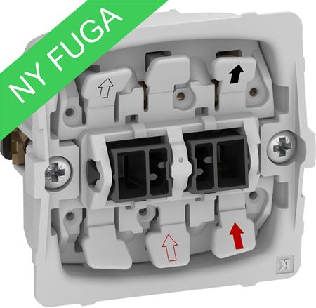 Fuga 2-Polet Afbryder 16A Ua - Billigelogvvs.dk -