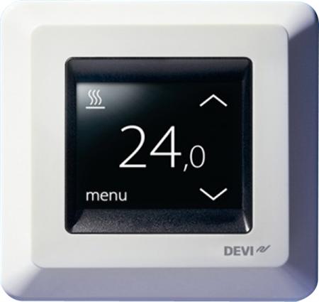 Devireg Touch Pure White Ral 9010 - Billigelogvvs.dk -