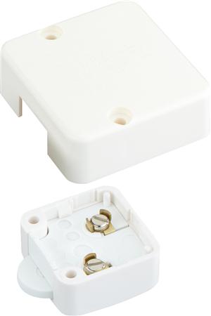 Skabsafbryder 1 Pol, Hvid Med Dæksel - Billigelogvvs.dk -
