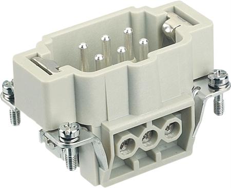 Stikindsats Han E, 6-Pol Skrue, Hanstik ⎮ 5713140050723 ⎮ 5428330739 ⎮ 5428330739 ⎮ 09330062601