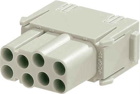 8Ee-Module, 8 Kontakter, Female ⎮ 5713140020719 ⎮ 00000 ⎮ 5428331220 ⎮ 09140083101