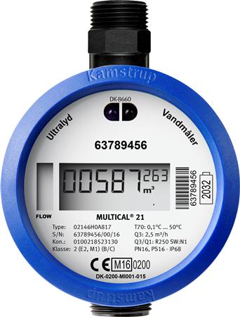 Multical®21, 1,6M3 Koldt Vand ⎮ 5706567006428 ⎮ 483080206 ⎮ 0248257220 ⎮ 02140B0A8RK