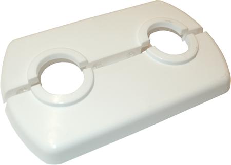 Roset Dobbelt Hvid 16Mm C/C 50Mm ⎮ 5705157294139 ⎮ 015224017 ⎮ 0201115202 ⎮ 015224017