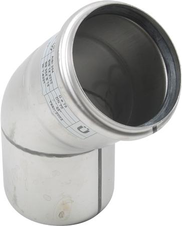 Bøjning 45 Grader Ø75Mm Aisi304 ⎮ 5705499401325 ⎮ 160205075 ⎮ 0216127586 ⎮