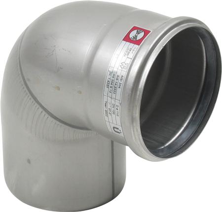 Bøjning 87,5 Grader Ø110Mm Aisi304 ⎮ 5705499401424 ⎮ 160201110 ⎮ 0216127515 ⎮