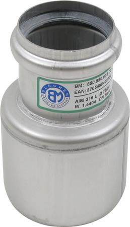 Excentrisk Overgang Ø75X50Mm Aisi304 ⎮ 5705499403084 ⎮ 160261073 ⎮ 0216127942 ⎮