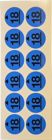 Årstalsmærkat 2025 For Eftersynmærkat - Billigelogvvs.dk -