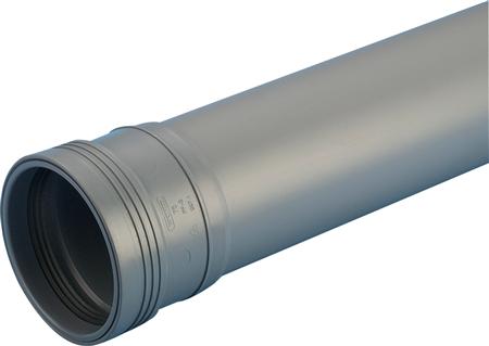 Wavin Pp 50X1000Mm  Rør M/Mf Grå ⎮ 5708525150389 ⎮ 186022100 ⎮ 0218160732 ⎮