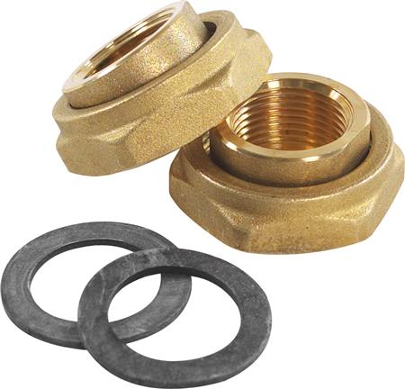 Unionsæt 1 Messing T/Ups-25B - Billigelogvvs.dk -