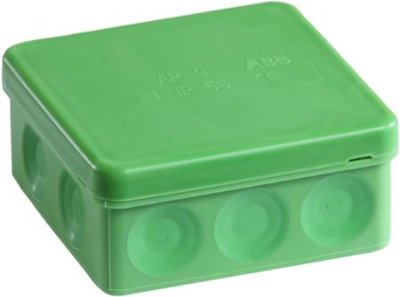 Forgreningsdåse Grøn/Ip65 Ap9 - Billigelogvvs.dk -