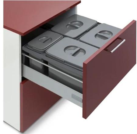 Jazz Affaldssystem 3X12L 1X5L Spande ⎮ 7393069025903 ⎮ 684154400 ⎮ 0200202392 ⎮ JAZZ60-4