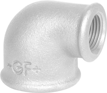 +Gf+ Vinkel Galv. Mf/Mf 90Gr 1 1/4X3/4 - Billigelogvvs.dk