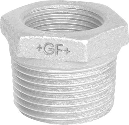+Gf+ Nippelmuffe Galv. 2 1/2X2 - Billigelogvvs.dk