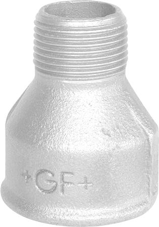 +Gf+ Spidsmuffe Galv. 1/2X1/4 - Billigelogvvs.dk
