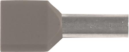 Iso. Twin-Terminalrør 2X4Mm² L12 Grå ⎮ 2921112156 ⎮ 2921112156 ⎮ 2921112156 ⎮ 7287-010100