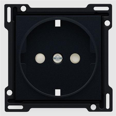 Afdæk. Schuko Stikk Black Coat - Billigelogvvs.dk -