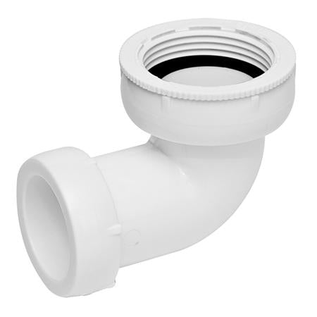 Hvid Afløbsvinkel 1 1/4" X 32Mm - Billigelogvvs.dk -