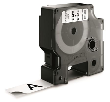 Dymotape D1 19Mmx3,5M Sort/Hvid ⎮ 5411313169585 ⎮ 900051251 ⎮ 9797001261 ⎮ S0718050