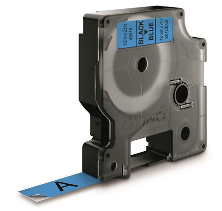 Dymotape D1 12Mmx7M Sort/Blå ⎮ 5411313450164 ⎮ 900051291 ⎮ 9797300535 ⎮ S0720560