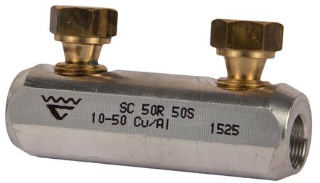 Al+Cu-Knækboltmuffe 10-50Mm² ⎮ 7393487041899 ⎮ 2921120203 ⎮ 2921120203 ⎮ 7320-010100