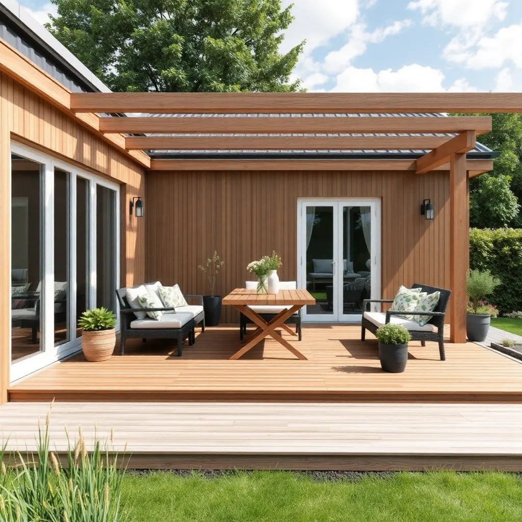 Skab din egen drømmeterrasse i træ - Illustration