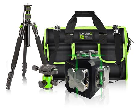 Elma Laser X360-3 Kit, Linjelaser Sæt ⎮ 5706445677177 ⎮ 989000139 ⎮ 6398677178 ⎮ 