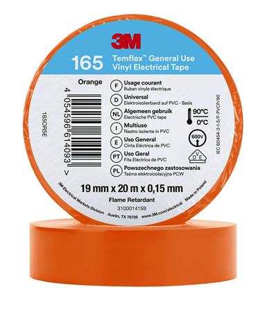 Tape Vinyl 165 19Mmx20M Orange ⎮ 4054596614093 ⎮ 978700037 ⎮ 8739100370 ⎮ 165OR5E