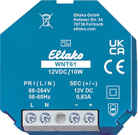 Strømforsyning Wnt61-12Vdc/10W ⎮ 5401024012 ⎮ 5401024012 ⎮ 5401024012 ⎮ 61000264