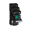 Rxm Relæ M/Sokkel+Led+Test 2C/O 24Vdc