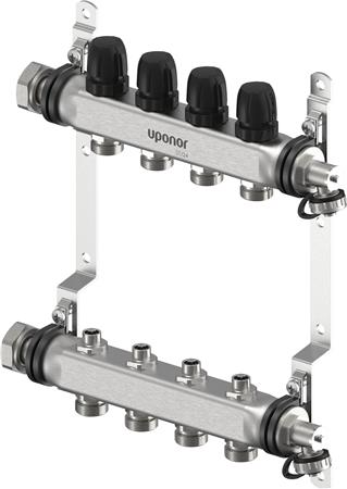 Uponor Vario S Fordelerrørsæt 4 Kredse L ⎮ 0200207154 ⎮ 046230104 ⎮ 0200207154 ⎮ 1140865
