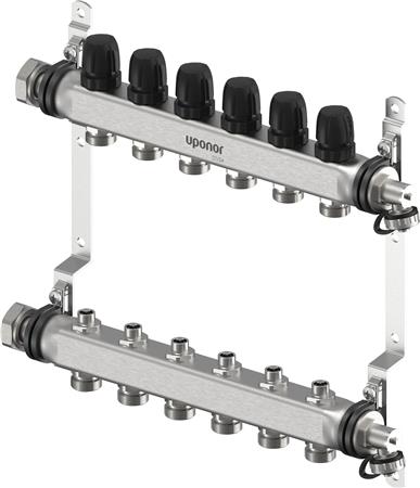 Uponor Vario S Fordelerrørsæt 6 Kredse L ⎮ 0200207150 ⎮ 046230106 ⎮ 0200207150 ⎮ 1140867