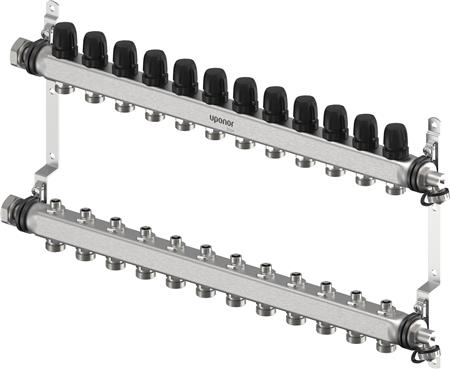 Uponor Vario S Fordelerrørsæt 12 Kredse ⎮ 0200207160 ⎮ 046230112 ⎮ 0200207160 ⎮ 1140873