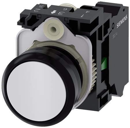 Trykknap, 22Mm, Rund, Plast, Hvid, Flad, ⎮ 2618400951 ⎮ 2618400951 ⎮ 2618400951 ⎮ 