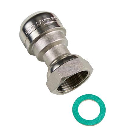 Roth Quickpush Målerkob.22X3/4" Lige,Rf. ⎮ 5401075000 ⎮ 046609022 ⎮ 5401075000 ⎮ 0466090224576