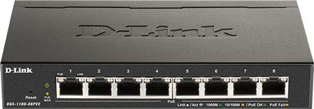 Switch 8 X Gigabit Poe Dgs-1100-08Pv2 ⎮ 5486543597 ⎮ 5486543597 ⎮ 5486543597 ⎮ DGS-1100-08PV2/E