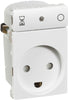 Fuga Timer Socket Outlet 10A White