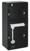 Underlag 2-Modul, Lodret, Ip55, Sort