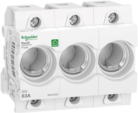 Resi9 Neozed D02 3P 63A Sikringsholder ⎮ 3606489756499 ⎮ 3318701072 ⎮ 3318701072 ⎮ R9J02363