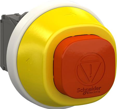 Nødstop Firkantet M/Led R/H 2Nc+No 24V ⎮ 3606489745622 ⎮ 7517920511 ⎮ 7517920511 ⎮ XB5AS84W3B41