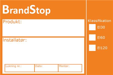 Ce-Etiket Brandstop ⎮ 5705673990195 ⎮ 900167386 ⎮ 5439530544 ⎮ 99019