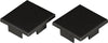Art Endestykke High Sort 2Stk