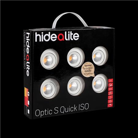 Optic S Quick Iso Kit 6X4,5W/3000K Hvid - Billigelogvvs.dk