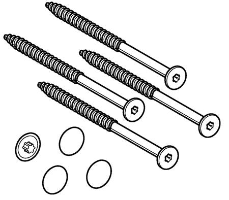 Torx 25 Skruer & Kapper T/Gulvstående Wc ⎮ 0200200102 ⎮ 609459848 ⎮ 0200200102 ⎮ 245.447.00.1