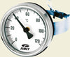 Påspændings Termometer 0-120° Spændebånd